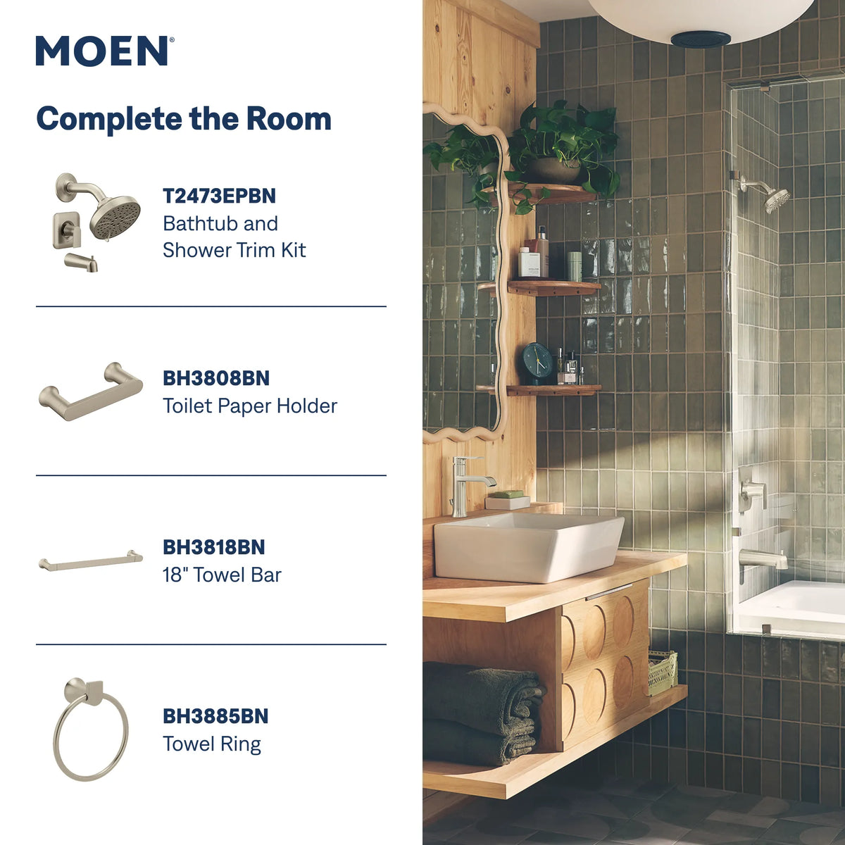 MOEN 6706BN Genta Lx One-Handle Bathroom Sink Faucet - Brushed Nickel