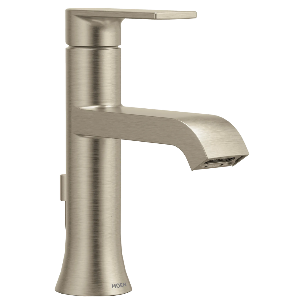 MOEN 6706BN Genta Lx One-Handle Bathroom Sink Faucet - Brushed Nickel
