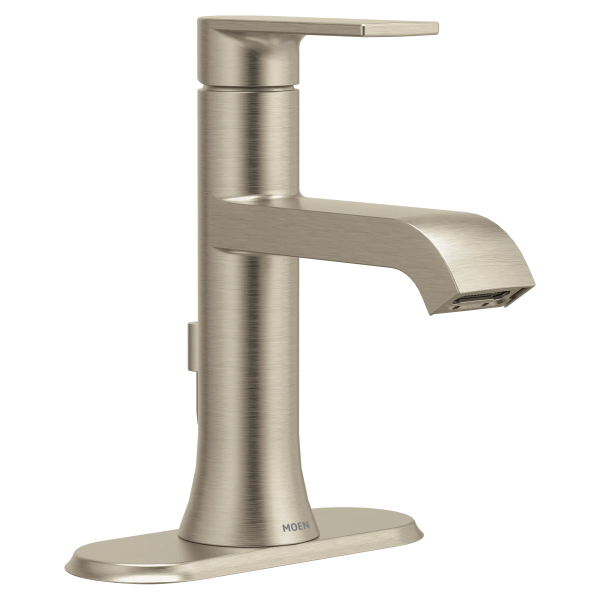MOEN 6706BN Genta Lx One-Handle Bathroom Sink Faucet - Brushed Nickel