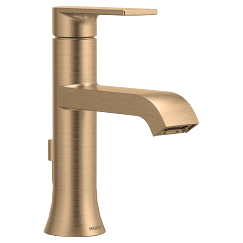 MOEN 6706BZG Genta LX Bronzed Gold One-Handle Bathroom Faucet - Bronzed Gold
