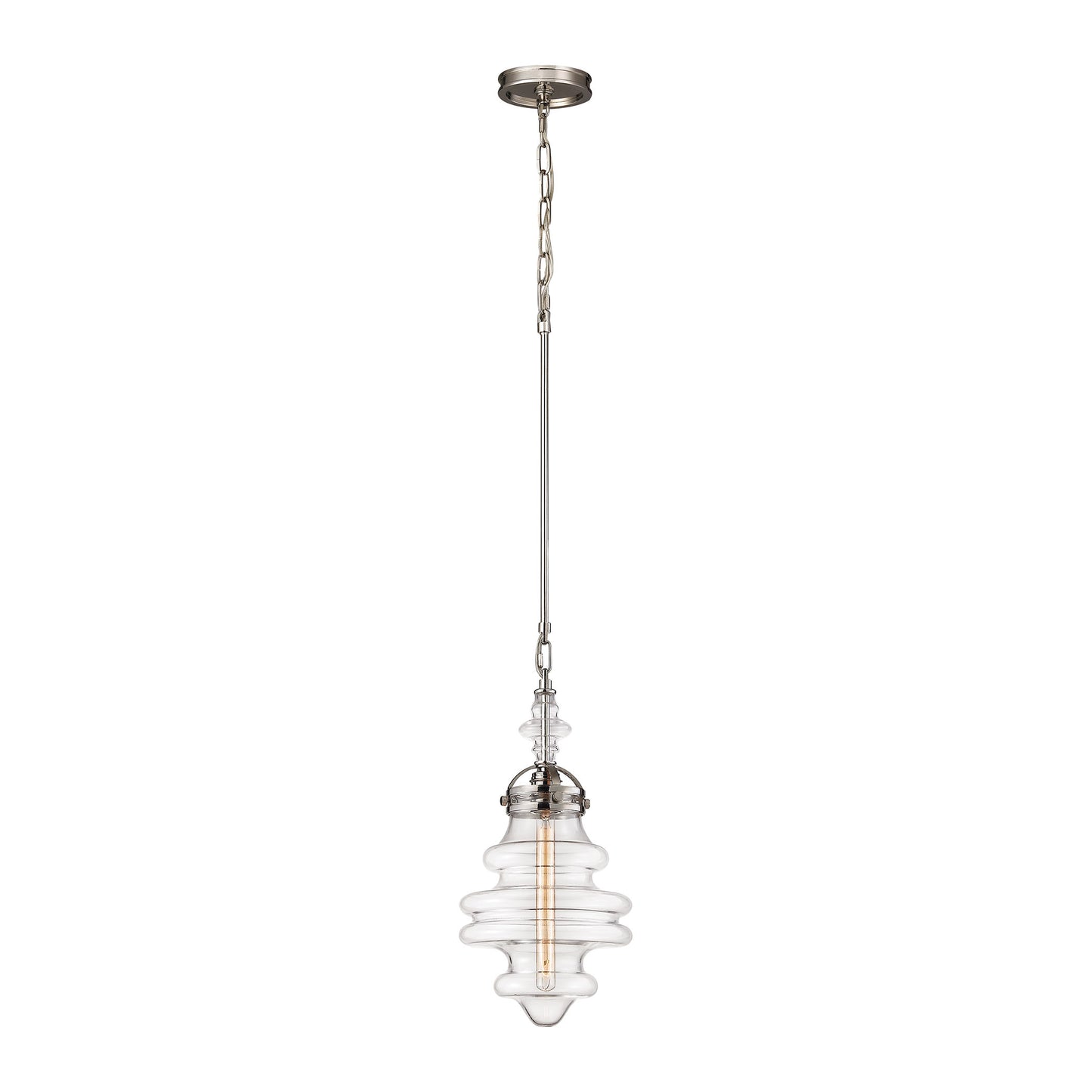 ELK SHOWROOM 67117/1 Gramercy 10'' Wide 1-Light Mini Pendant - Polished Nickel