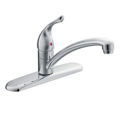MOEN 67425 Chateau One-Handle Low Arc Kitchen Faucet - Chrome