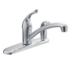 MOEN 67434 Chateau One-Handle Low Arc Kitchen Faucet - Chrome