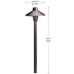 KICHLER 15478CBR 12V Brass 6.75" Path Light Centennial Brass