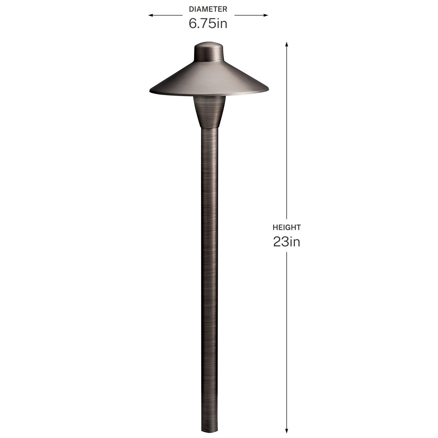 KICHLER 15478CBR 12V Brass 6.75" Path Light Centennial Brass