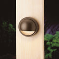 KICHLER 15764AZT27R 12V Led 2700K Half Moon Deck Light Textured Architectural Bronze