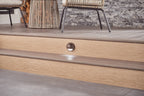 KICHLER 15764AZT30R 12V Led 3000K Half Moon Deck Light Textured Architectural Bronze