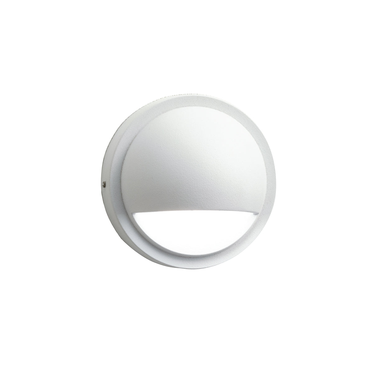KICHLER 15764WHT27R 12V Led 2700K Half Moon Deck Light Textured White