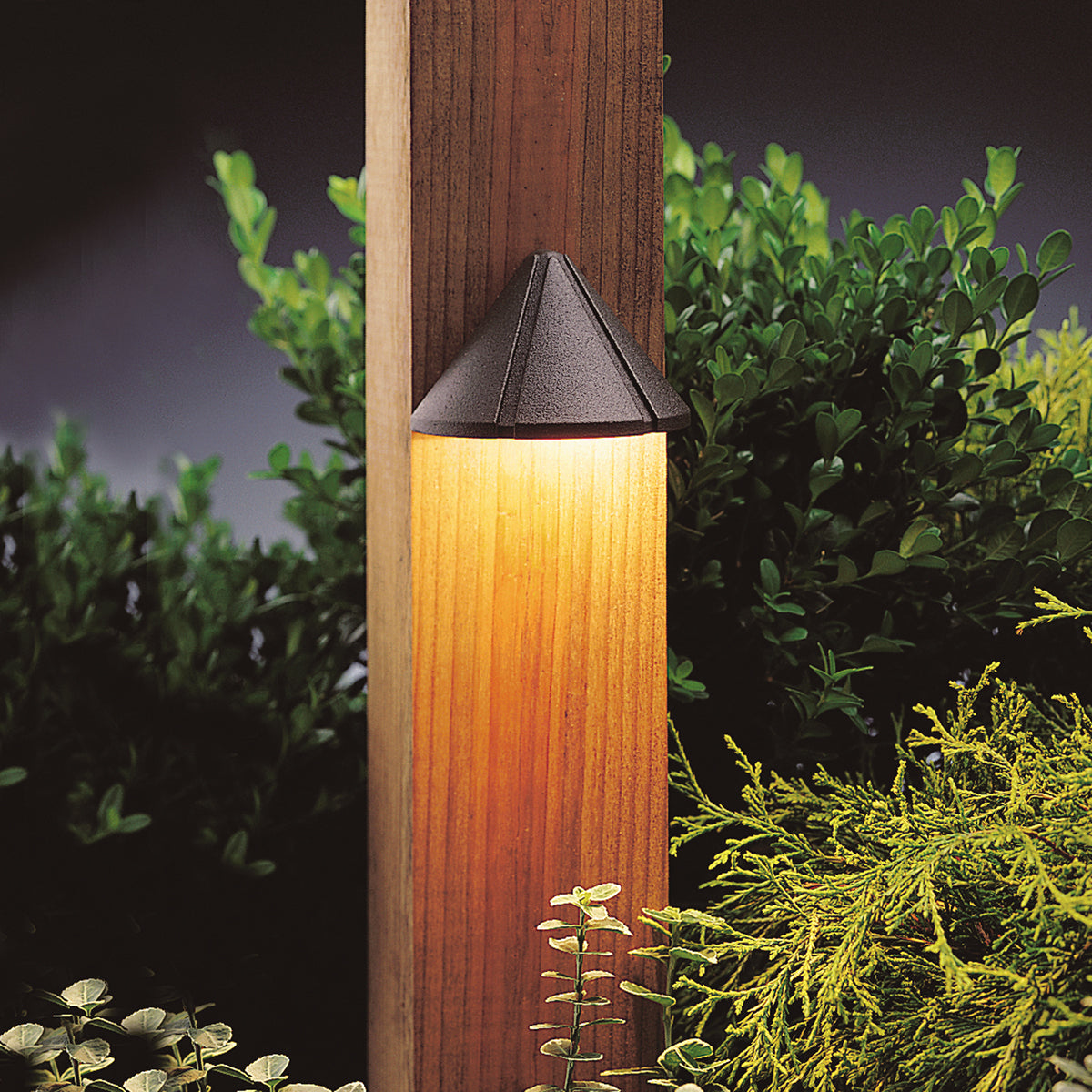 KICHLER 15765AZT30R 12V Led 3000K Mini Deck Light Textured Architectural Bronze