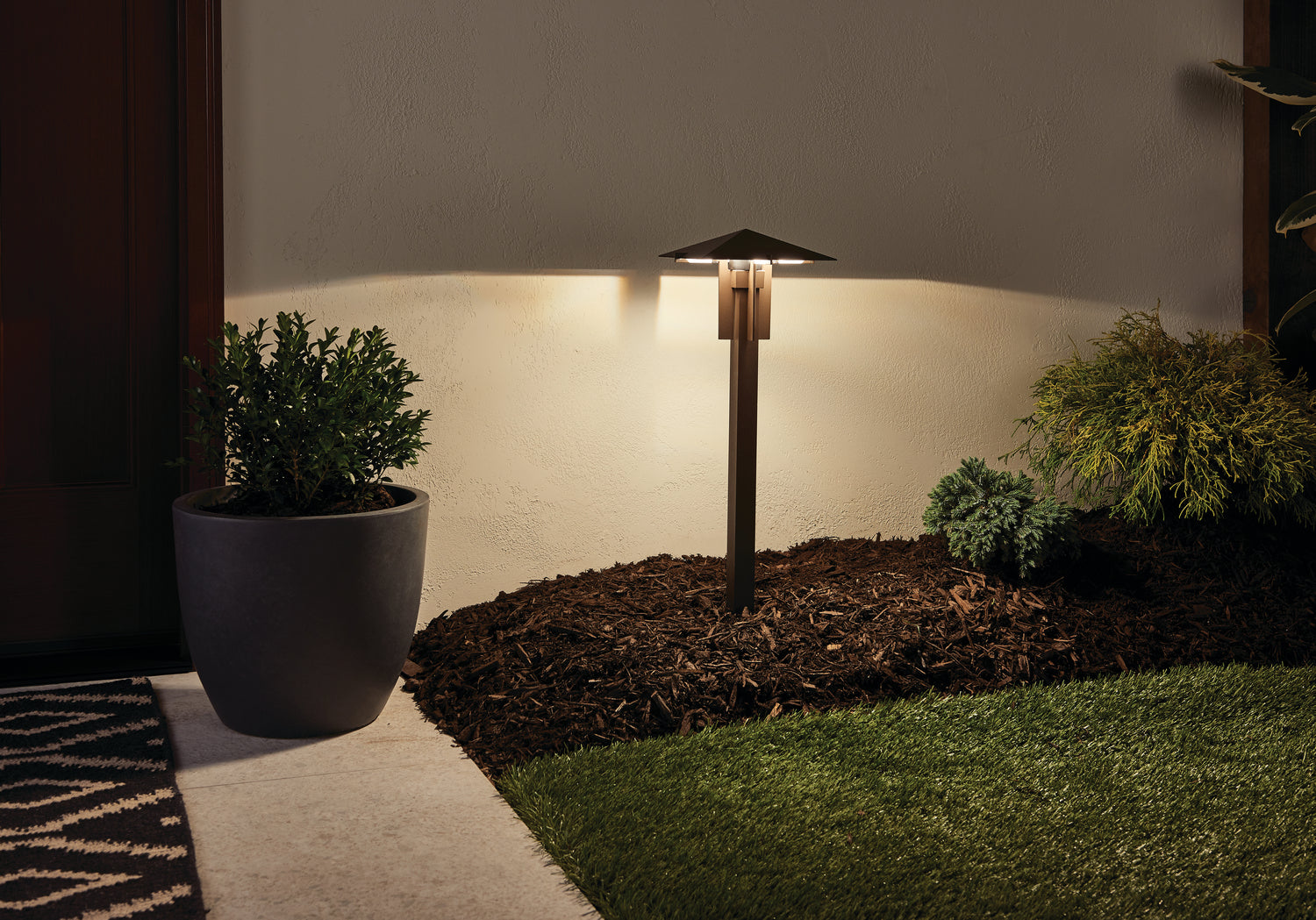 KICHLER 15803AZT27R Forged 2700K Led Path Light Textured Architectural Bronze