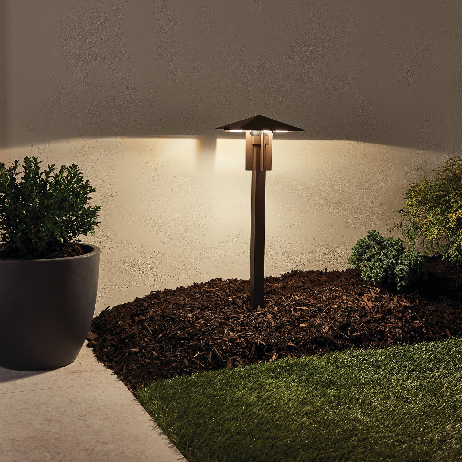 KICHLER 15803AZT27R Forged 2700K Led Path Light Textured Architectural Bronze