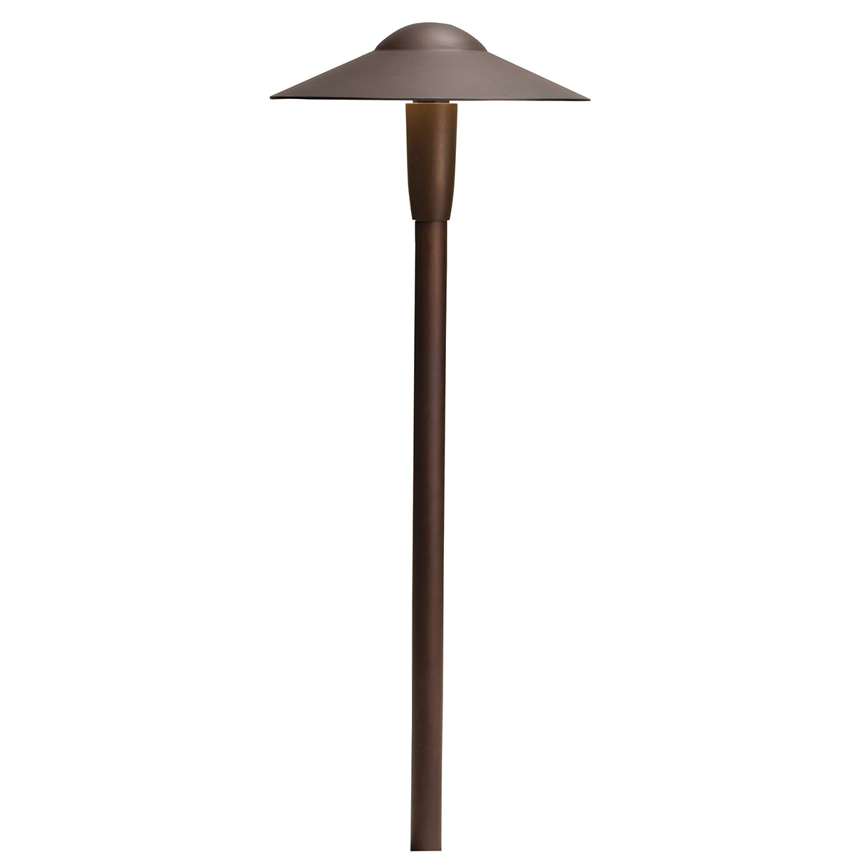 KICHLER 15810AZT27R 8" Dome 2700K Led Path Light Textured Architectural Bronze