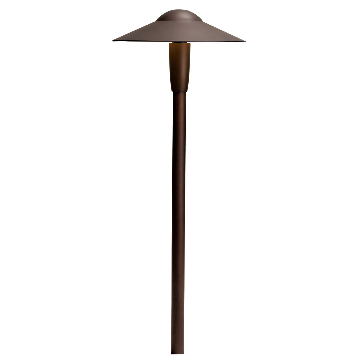 KICHLER 15810AZT30R 8" Dome 3000K Led Path Light Textured Architectural Bronze