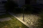 KICHLER 15810BKT30R 8" Dome 3000K Led Path Light Textured Black