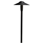 KICHLER 15810BKT30R 8" Dome 3000K Led Path Light Textured Black
