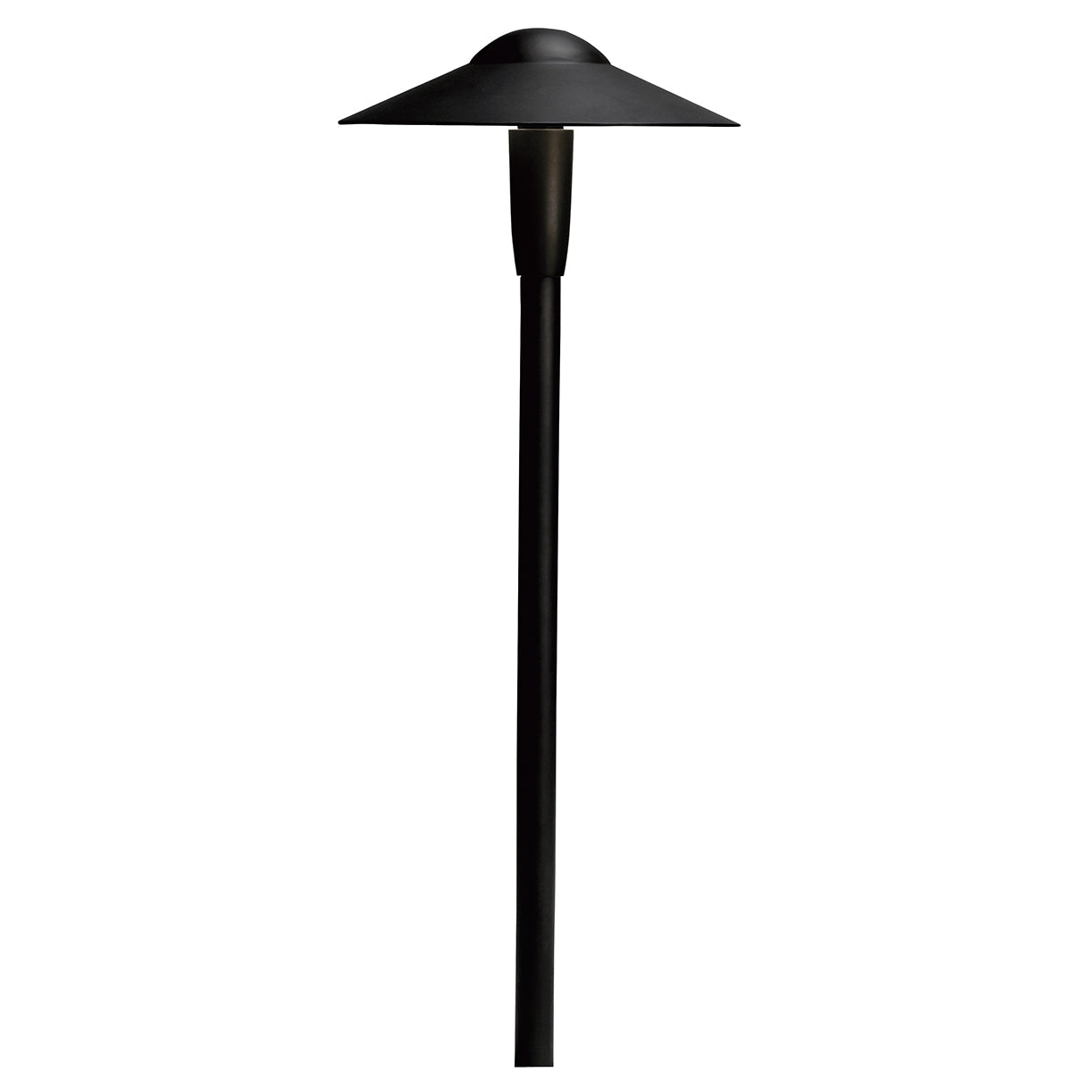 KICHLER 15810BKT30R 8" Dome 3000K Led Path Light Textured Black