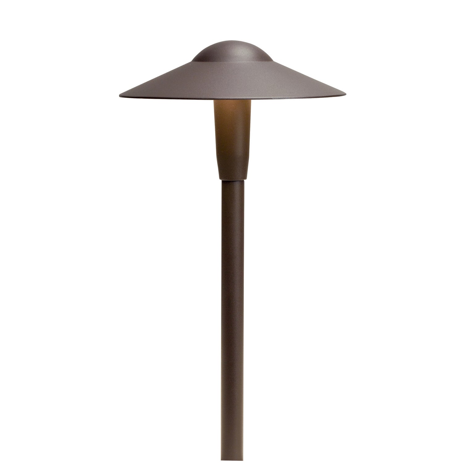 KICHLER 15811AZT30R Short Dome 3000K Led Path Light Textured Architectural Bronze