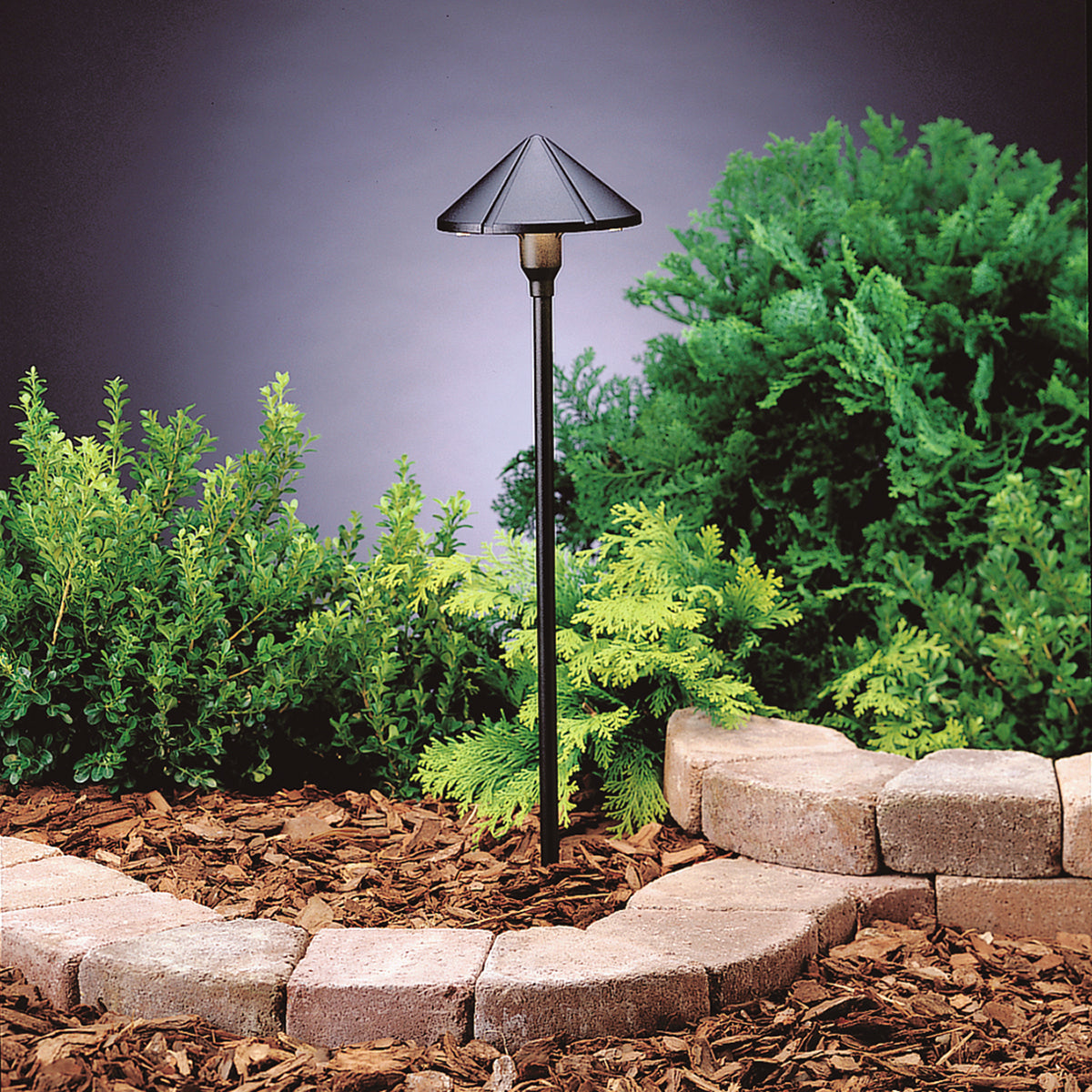 KICHLER 15826BKT27R Center Mount 2700K Led Path Light Textured Black