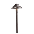 KICHLER 15857AZT27R Pierced Dome 2700K Led Path Light Textured Architectural Bronze
