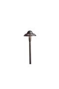 KICHLER 15857AZT30R Pierced Dome 3000K Led Path Light Textured Architectural Bronze