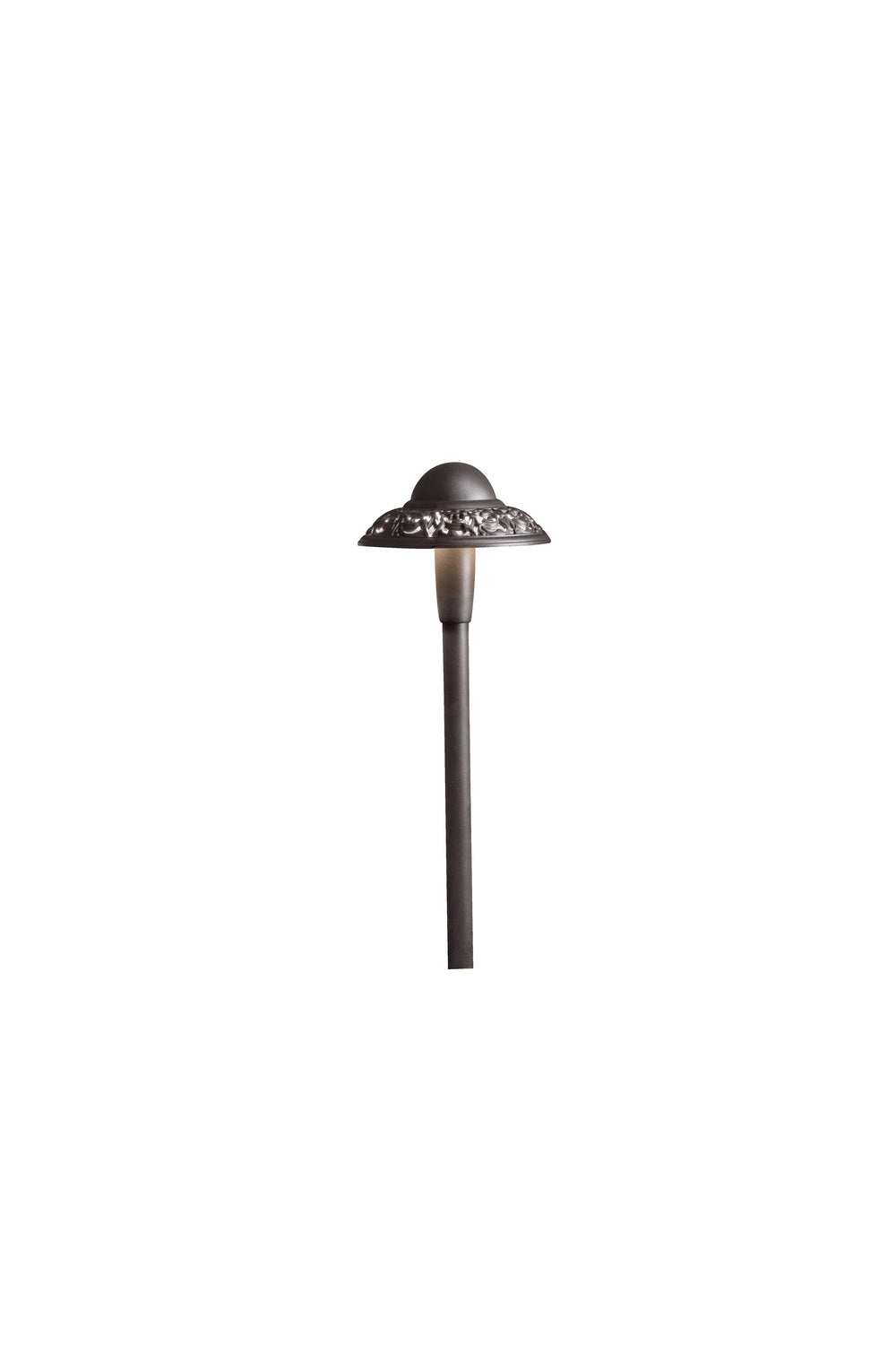 KICHLER 15857AZT30R Pierced Dome 3000K Led Path Light Textured Architectural Bronze