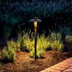 KICHLER 15870AZT27R 6" Dome 2700K Led Path Light Textured Architectural Bronze