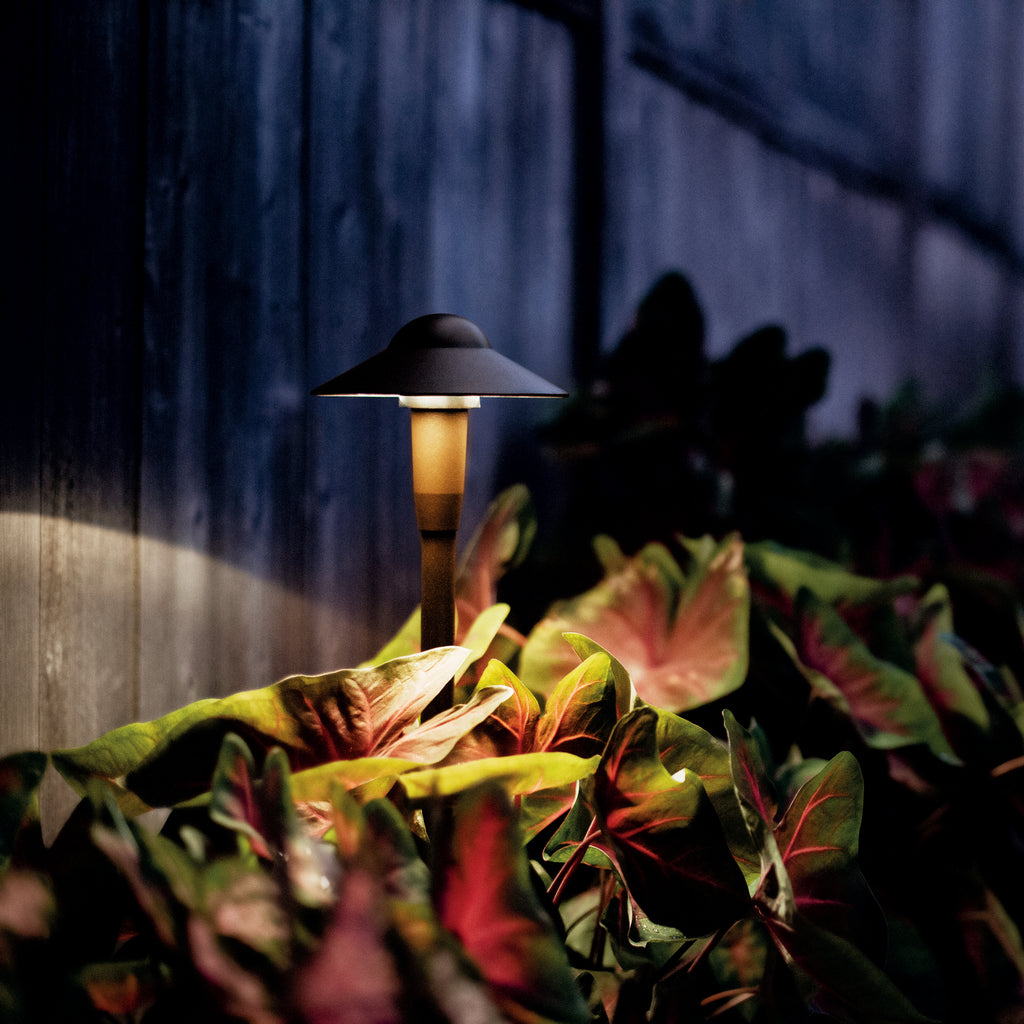 KICHLER 15870AZT27R 6" Dome 2700K Led Path Light Textured Architectural Bronze