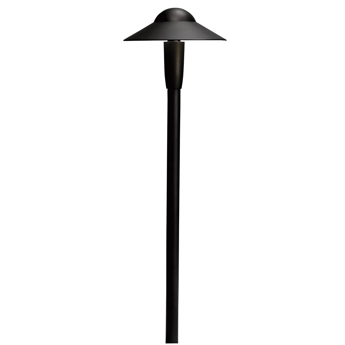 KICHLER 15870BKT30R 6" Dome 3000K Led Path Light Textured Black