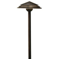 KICHLER 16124AGZ30 Round Tiered 3000K Led Path Light Aged Bronze