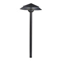 KICHLER 16124BKT30 Round Tiered 3000K Led Path Light Textured Black