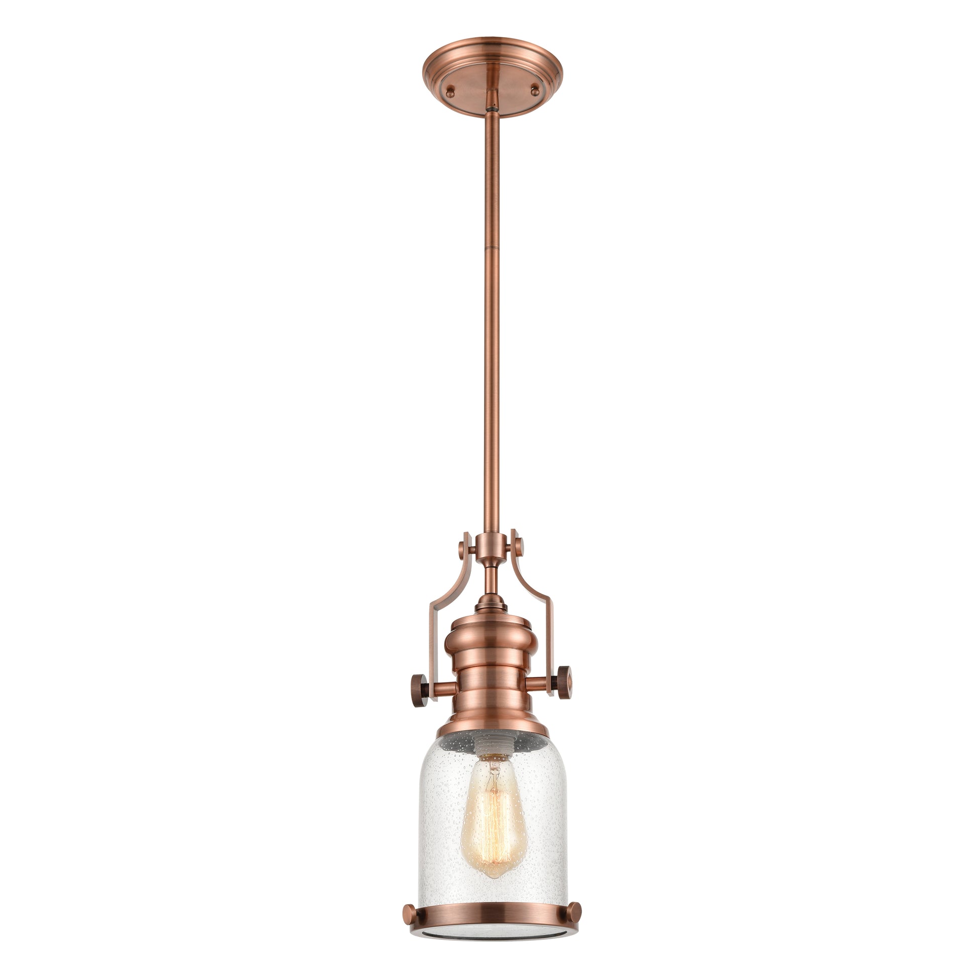 ELK SHOWROOM 67712-1 Chadwick 8'' Wide 1-Light Mini Pendant - Copper