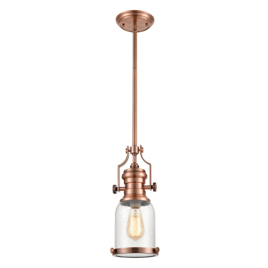 ELK SHOWROOM 67712-1 Chadwick 8'' Wide 1-Light Mini Pendant - Copper