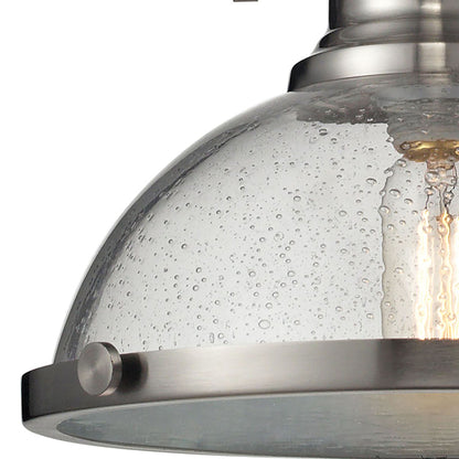 ELK SHOWROOM 67723-1 Chadwick 13'' Wide 1-Light Pendant - Satin Nickel