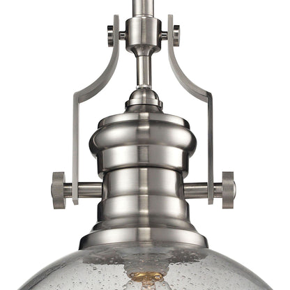 ELK SHOWROOM 67723-1 Chadwick 13'' Wide 1-Light Pendant - Satin Nickel