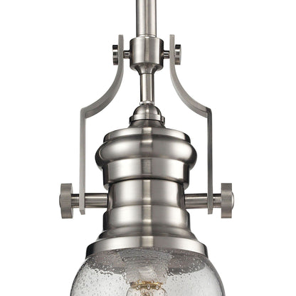 ELK SHOWROOM 67742-1 Chadwick 8'' Wide 1-Light Mini Pendant - Satin Nickel