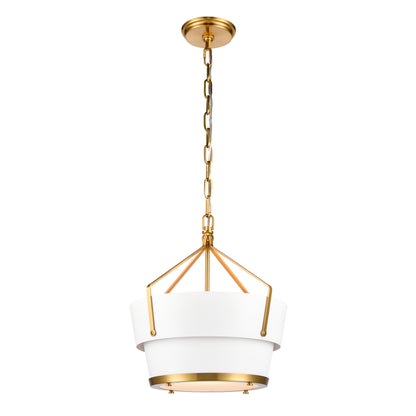 ELK SHOWROOM 67826/1 Marin 14'' Wide 1-Light Pendant - Satin Brass