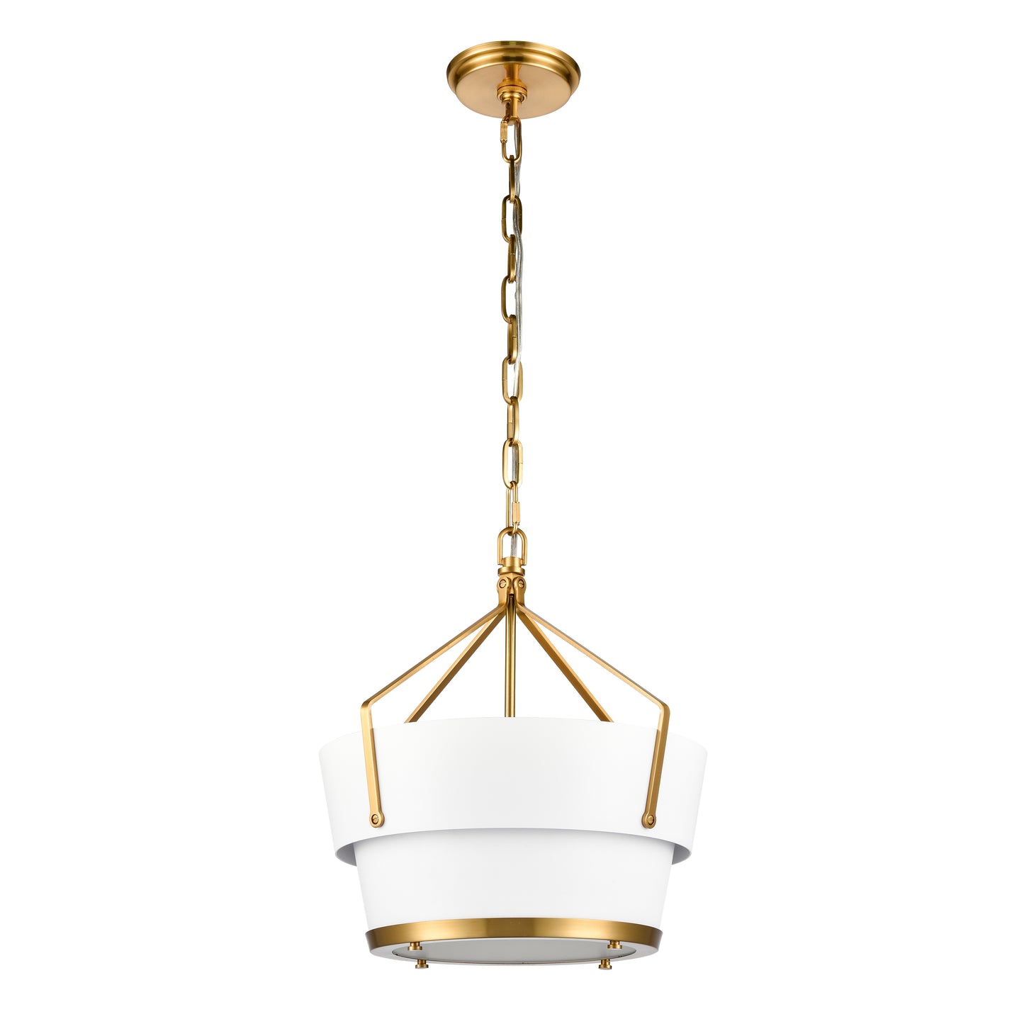 ELK SHOWROOM 67826/1 Marin 14'' Wide 1-Light Pendant - Satin Brass