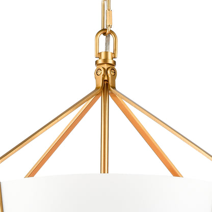 ELK SHOWROOM 67826/1 Marin 14'' Wide 1-Light Pendant - Satin Brass