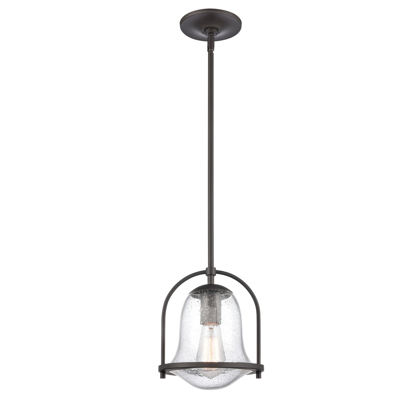 ELK SHOWROOM 67845/1 Connection 8'' Wide 1-Light Mini Pendant - Oil Rubbed Bronze