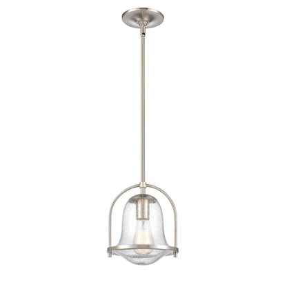 ELK SHOWROOM 67855/1 Connection 8'' Wide 1-Light Mini Pendant - Satin Nickel