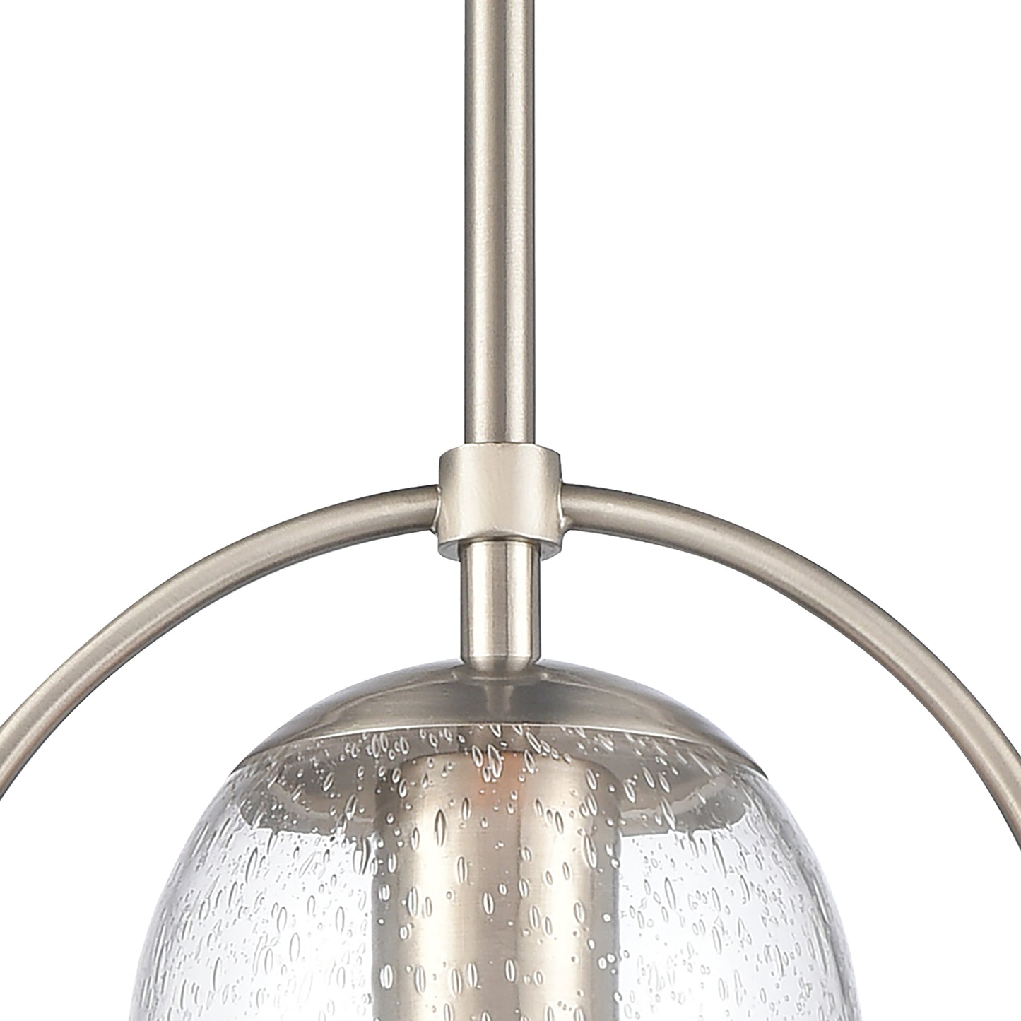 ELK SHOWROOM 67855/1 Connection 8'' Wide 1-Light Mini Pendant - Satin Nickel