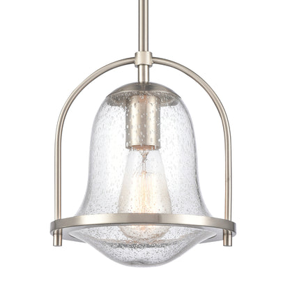 ELK SHOWROOM 67855/1 Connection 8'' Wide 1-Light Mini Pendant - Satin Nickel