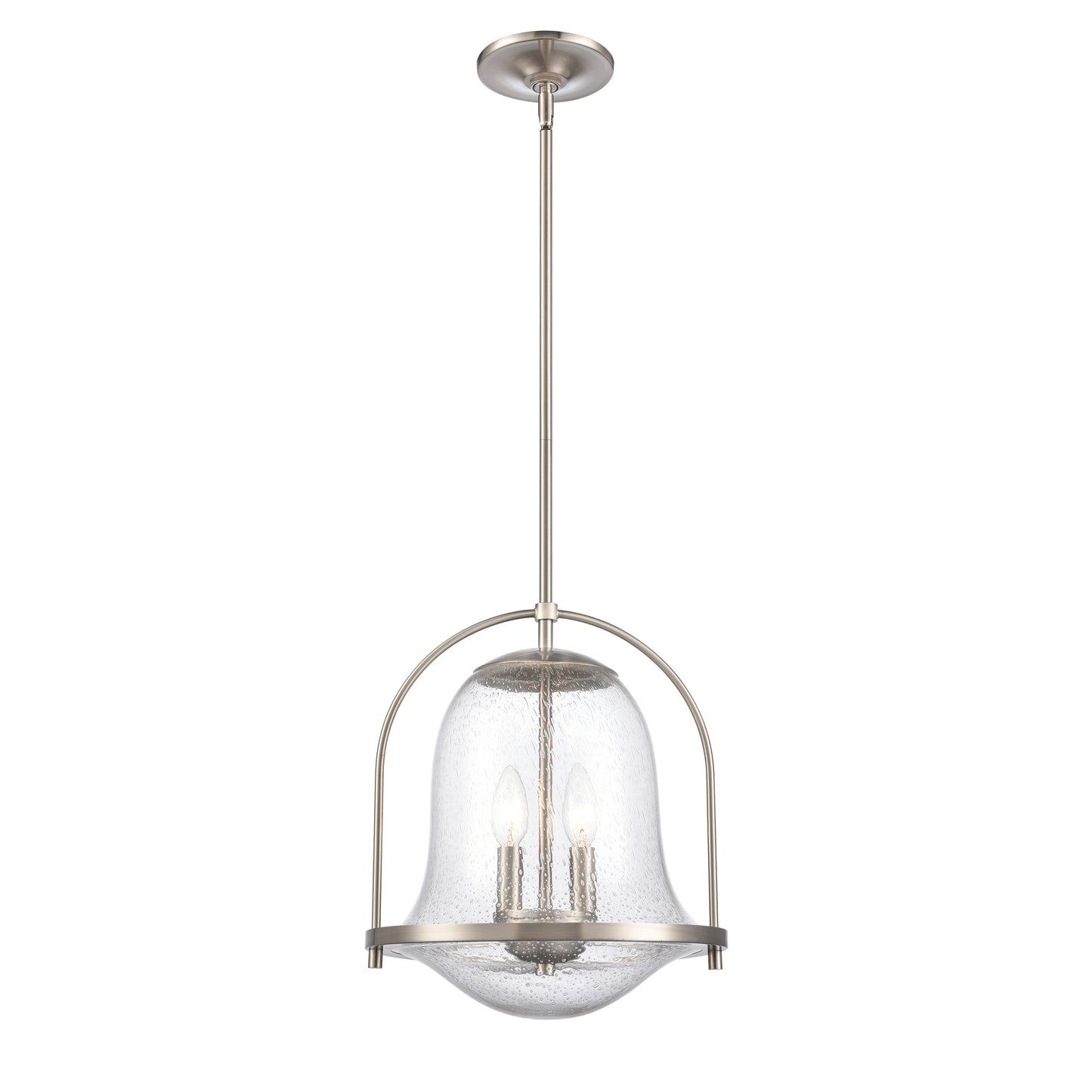 ELK SHOWROOM 67856/2 Connection 12'' Wide 2-Light Pendant - Satin Nickel