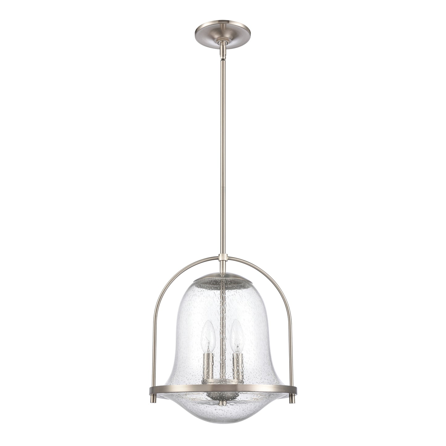 ELK SHOWROOM 67856/2 Connection 12'' Wide 2-Light Pendant - Satin Nickel