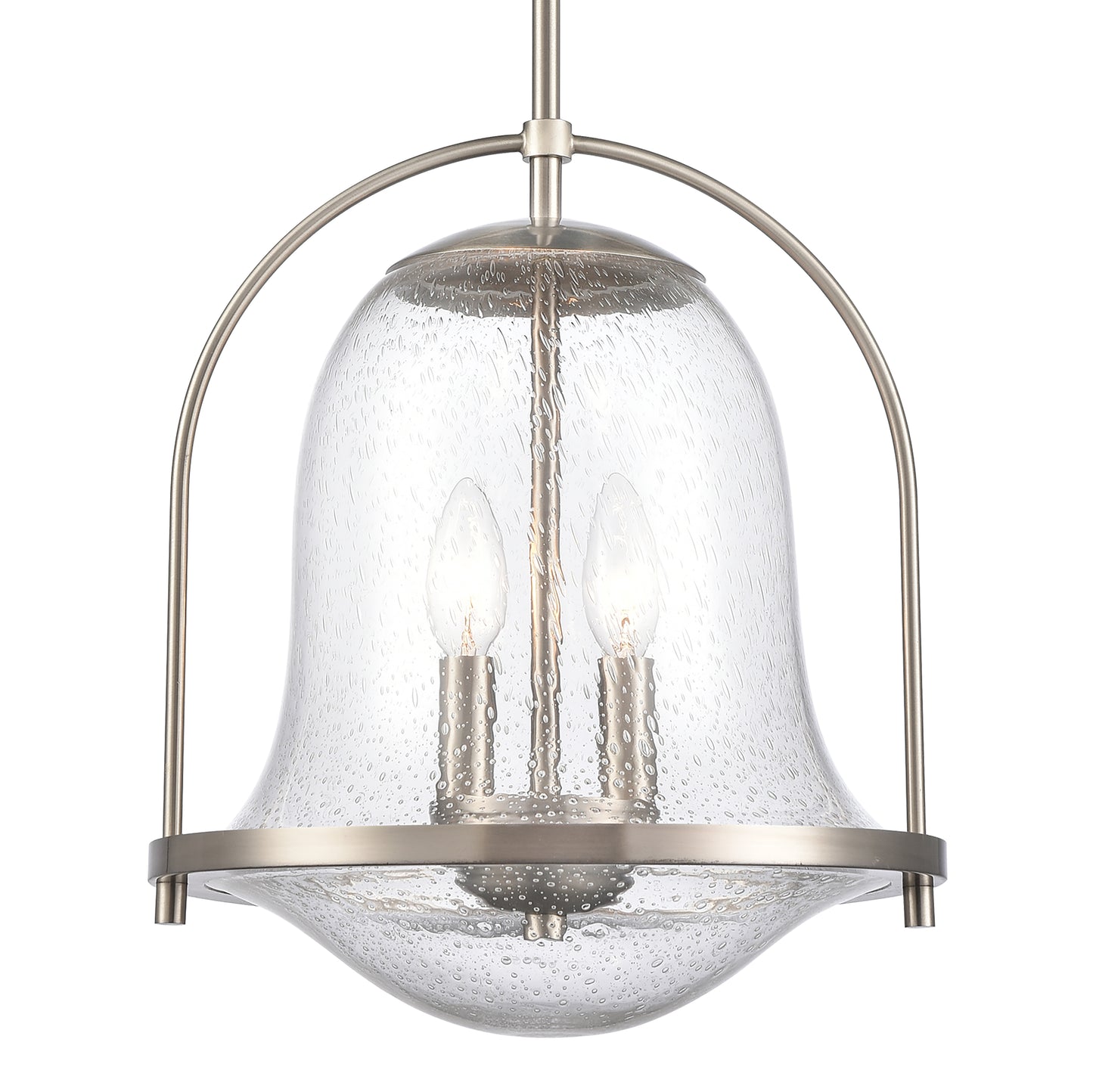 ELK SHOWROOM 67856/2 Connection 12'' Wide 2-Light Pendant - Satin Nickel