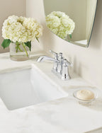 MOEN 6802 Dartmoor Two-Handle Centerset Bathroom Sink Faucet - Chrome
