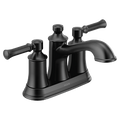 MOEN 6802BL Dartmoor Two-Handle Centerset Bathroom Sink Faucet - Matte Black