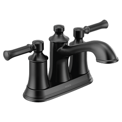 MOEN 6802BL Dartmoor Two-Handle Centerset Bathroom Sink Faucet - Matte Black
