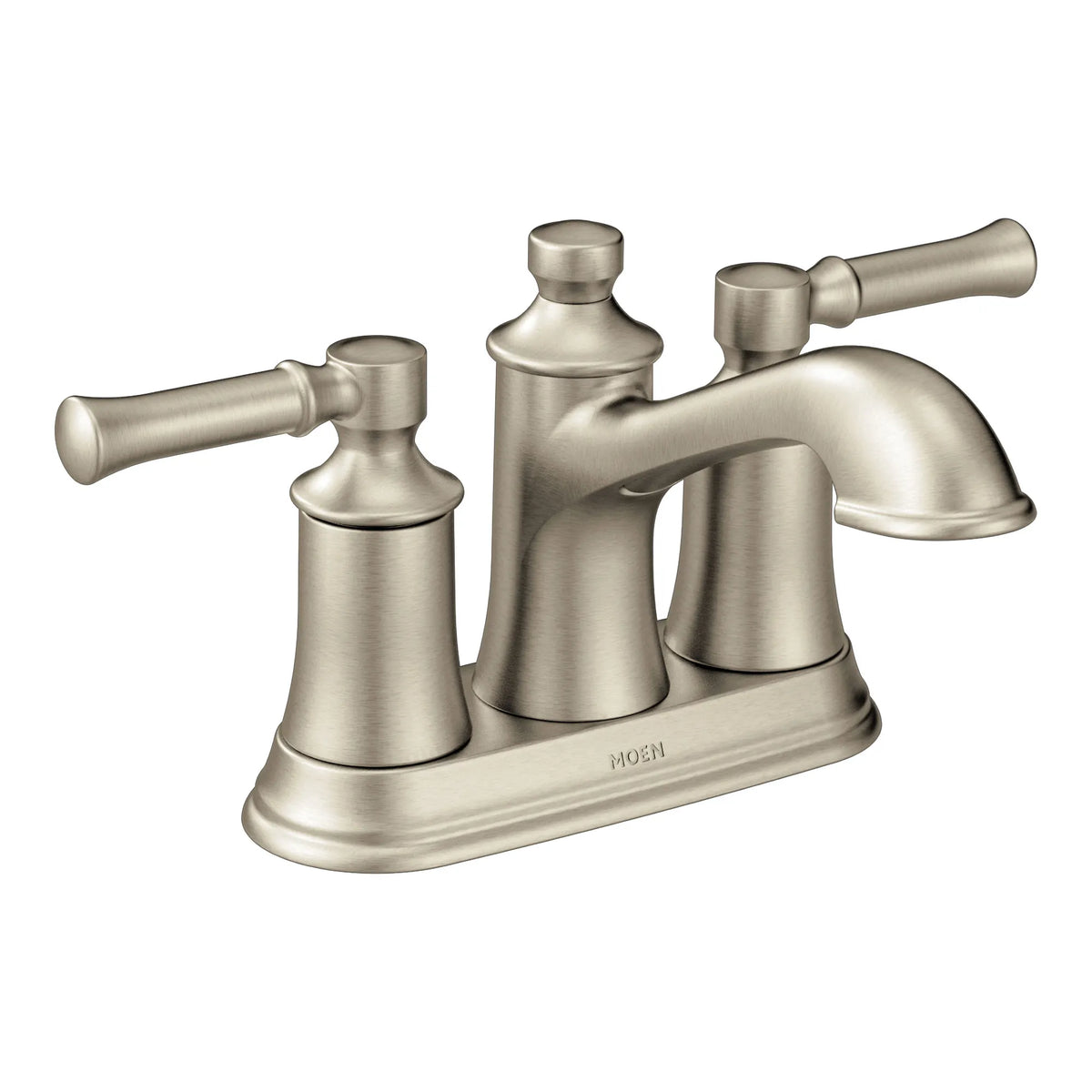 MOEN 6802BN Dartmoor Two-Handle Centerset Bathroom Sink Faucet - Brushed Nickel