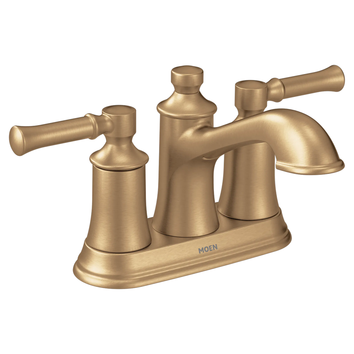 MOEN 6802BZG Dartmoor Two-Handle Centerset Bathroom Sink Faucet - Bronzed Gold